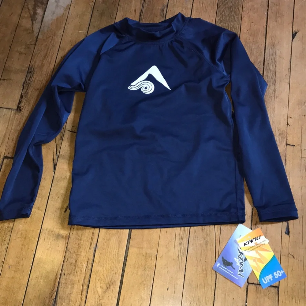 Kids Long Sleeve UPF Swim Shirt -‎ Navy